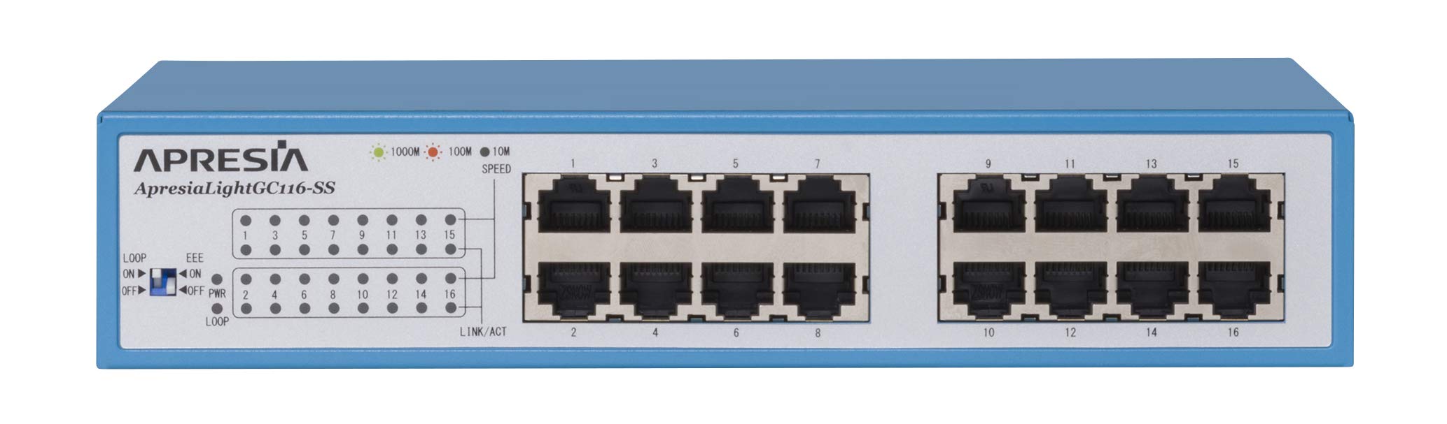 ApresiaLightGC116-SS インテリジェントスイッチ 16ポート Amazon | APRESIA ApresiaLightGC116-SS 【5年間先出しセンド